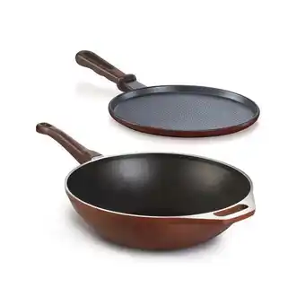 Avon Set x2 wok + panquequera | cucina donna oferta