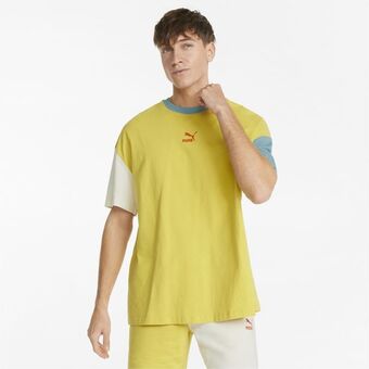 Puma Remera rectangular en bloques de color para hombre classics oferta