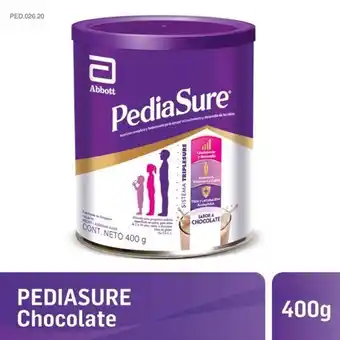 Farmacia Del Puente Pediasure suplemento nutricional sabor chocolate lata 400 gr oferta