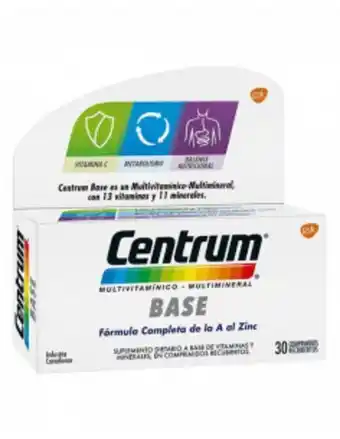 Farmacias Líder Centrum base suplemento multivitaminico x 30 comprimidos oferta