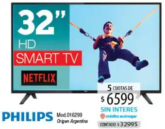 Authogar Philips Smart TV 32" HD 016299 oferta