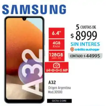 Authogar Samsung A32 30500 oferta