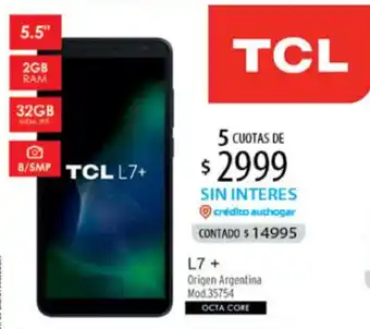 Authogar TCL L7 + 35754 oferta