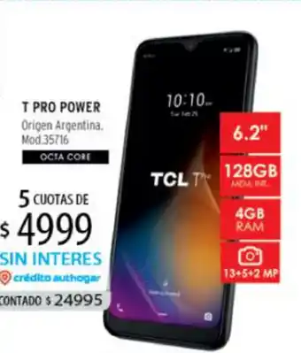 Authogar TCL T Pro Power 35716 oferta