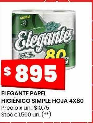 Changomas Elegante papel higiénico simple hoja oferta