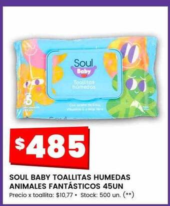 Changomas Soul baby toallitas humedas animales fantásticos oferta