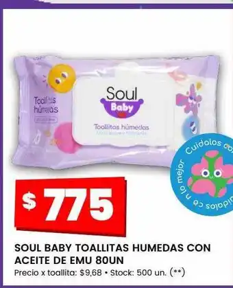 Changomas Soul baby toallitas humedas con aceite de emu oferta