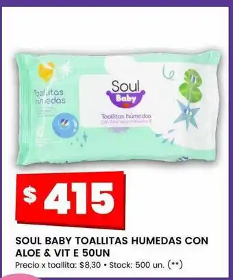 Walmart Soul baby toallitas humedas con aloe & vit e oferta