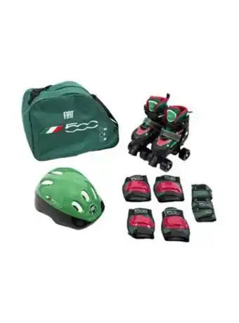 El Mundo del Juguete Patines extensibles 4 ruedas con proteccion fiat 500 verde s oferta