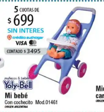 Authogar Yoly-Bell Mi bebé Con cochecito 01461 oferta