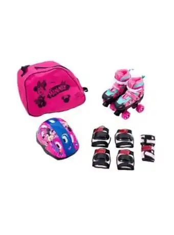 El Mundo del Juguete Patines extensibles 4 ruedas con proteccion minnie fucsia xs oferta