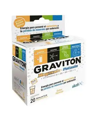 Graviton - magnesio y potasio polvo efervescente x 20 sobres