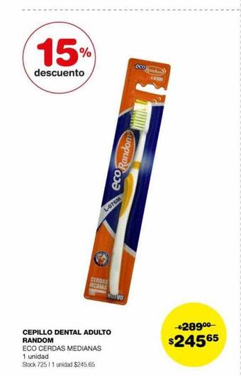 Atomo Conviene Cepillo dental adulto random 15% descuento oferta