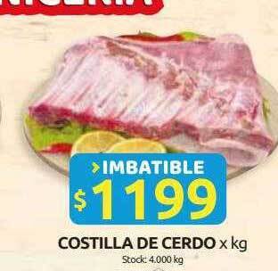 Cordiez Costilla de cerdo x kg oferta