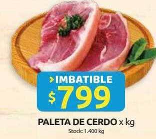 Cordiez Paleta de cerdo x kg oferta