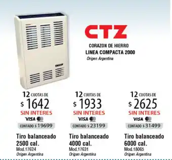 CTZ Corazon De Herro Linea Compacta 2000 Tiro balanceado 2500 cal. 17624