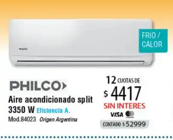 Authogar Philco Aire acondicionado split 3350 W oferta