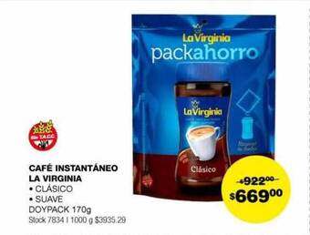 Atomo Conviene Café instantáneo la virginia oferta