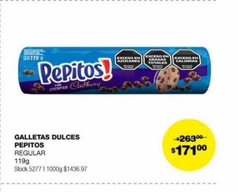 Atomo Conviene Galletas dulces pepitos oferta