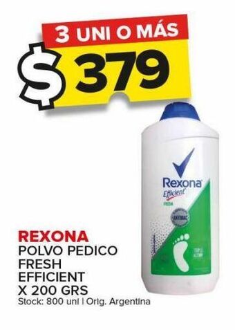Carrefour Maxi Polvo pedico rexona x 200g oferta