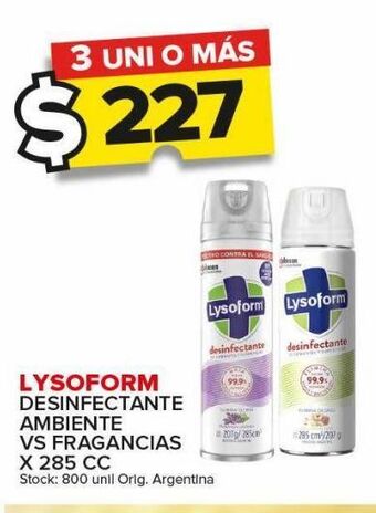 Carrefour Maxi Desinfectante lysoform x 285cc oferta