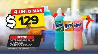 Carrefour Maxi Detergente heroe x 750cc oferta