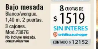 Bajo mesada
