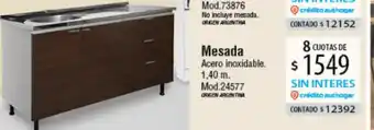 Authogar Mesada oferta
