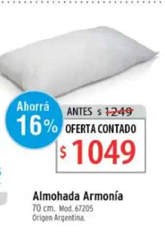 Authogar Almohada Armonía 70 cm oferta