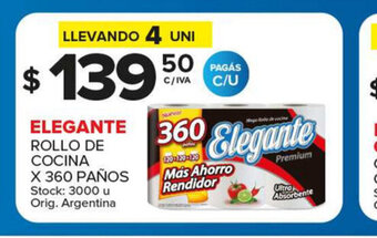 Carrefour Maxi Elegante Rollo De Cocina x 360 Paños oferta