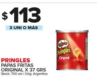 Carrefour Maxi Pringles Papa Fritas Original x 37 grs oferta
