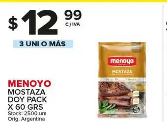 Carrefour Maxi Menoyo Mostaza Doy Pack x 60 grs oferta