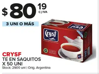 Carrefour Maxi Cryst Te En Saquitos x 50 uni oferta