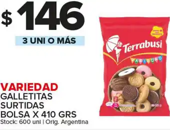 Carrefour Maxi Variedad Galletitas Surtidas Bolsa x 410 grs oferta