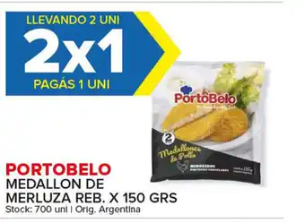Carrefour Maxi Portobelo Medallon De Merluza Reb. x150 grs oferta