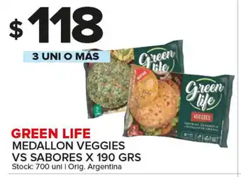 Carrefour Maxi Green Life Medallon Veggies Vs Sabores x190 grs oferta