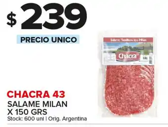 Carrefour Maxi Chacra 43 Salame Milán x150 grs oferta