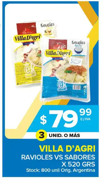 Carrefour Maxi Villa D'Agri Ravioles Vs Sabores x520 grs oferta