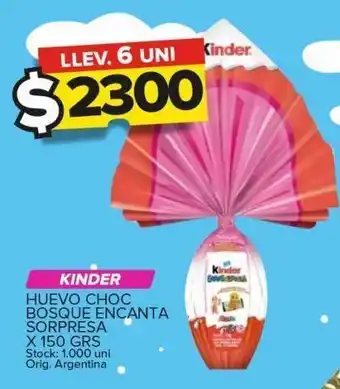 Carrefour Maxi Huevo de chocolate kinder oferta