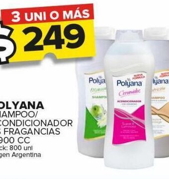 Carrefour Maxi Shampoo/acondicionador polyana x 900cc oferta