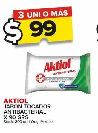 Carrefour Maxi Jabón de tocador aktiol x 90g oferta