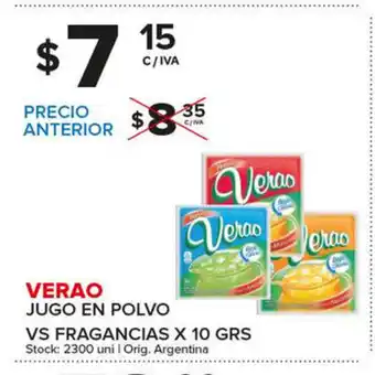 Carrefour Maxi Verao Jugo En Polvo Vs Fragancias x10 grs oferta