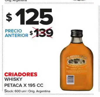 Carrefour Maxi Criadores Whisky Petaca x195 cc oferta