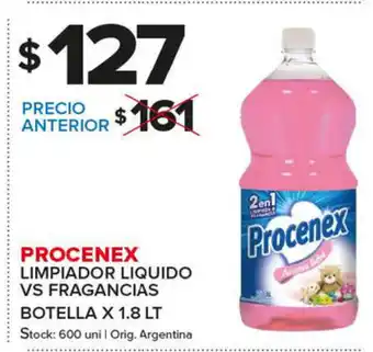Carrefour Maxi Procenex limpiador liquido Vs Fragancias Botella x1.8 lt oferta