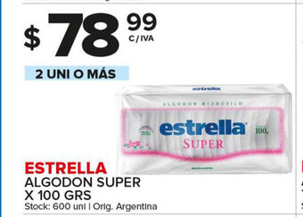 Carrefour Maxi Estrella Algodón Super x100 grs oferta