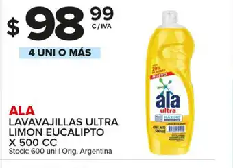Carrefour Maxi Ala Lavavajillas Ultra Limon Eucalipto x500cc oferta