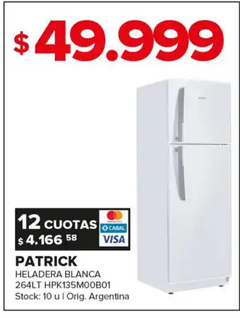 Carrefour Maxi Pactick Heladera Blanca 264LT HPK135M00B01 oferta