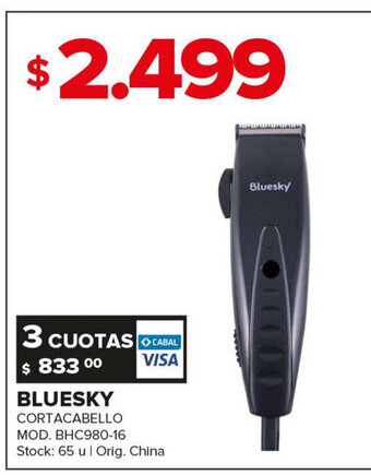 Carrefour Maxi Bluesky Cortacabello Mod. BHC980-16 oferta