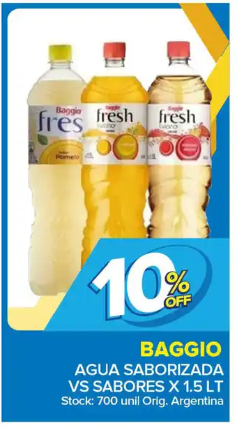 Carrefour Maxi Baggio Agua Saborizado Vs Sabores x1.5 lt oferta
