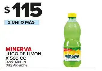 Carrefour Maxi Minerva Jugo De Limon x500 cc oferta